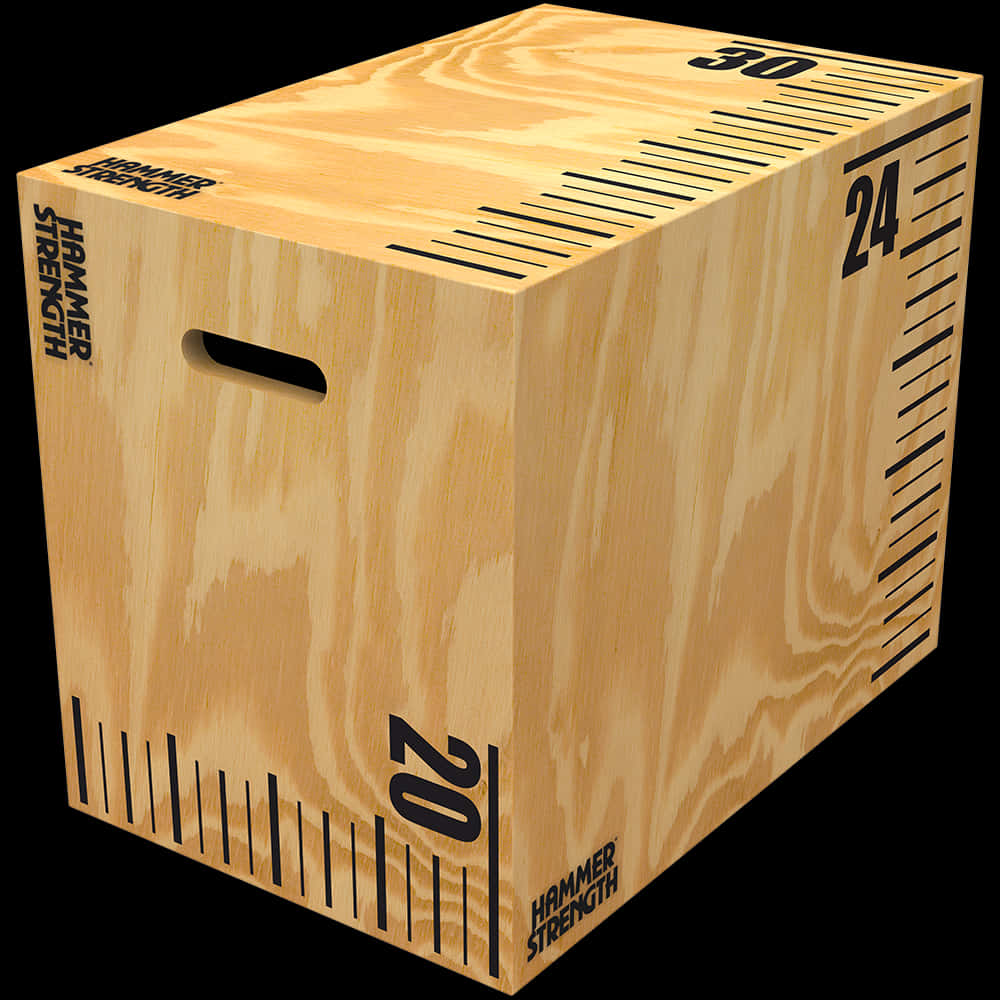 Wooden Plyometric Box Fitness Equipment PNG image