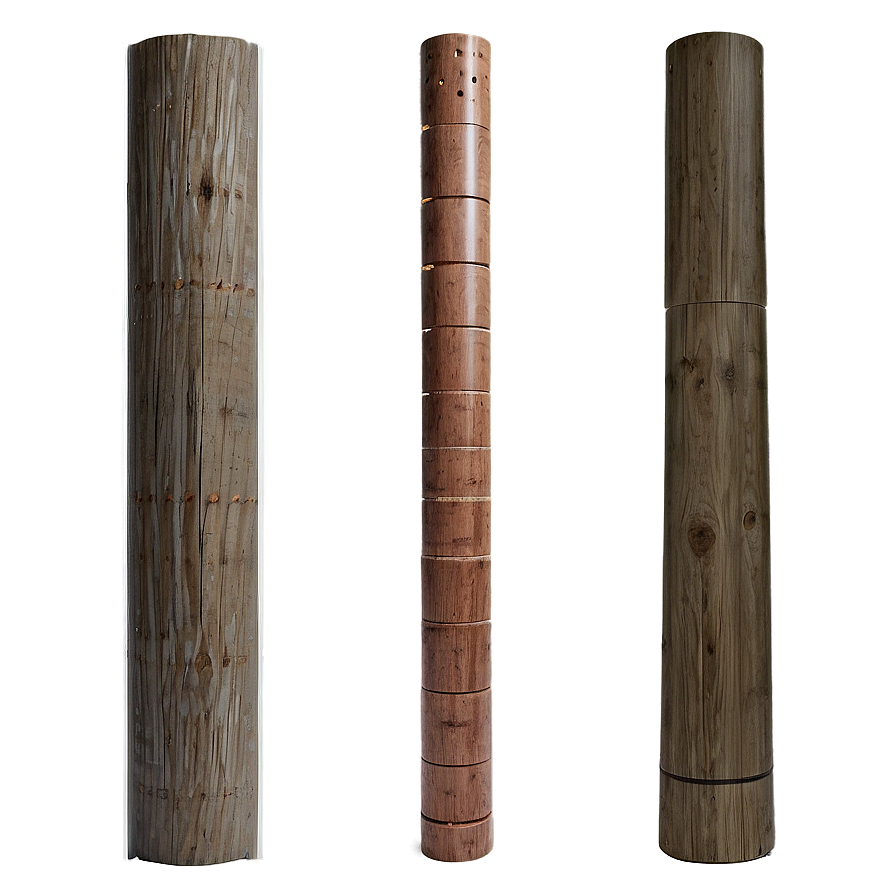 Wooden Pole Design Png 29 PNG image