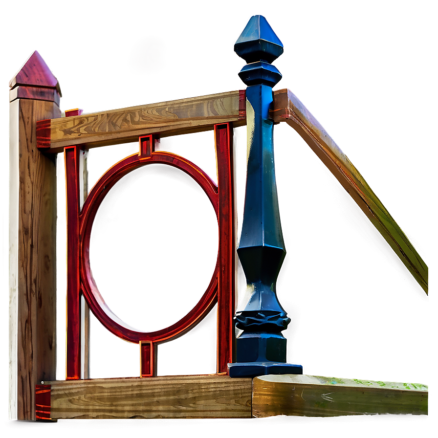 Wooden Post For Railings Png 06272024 PNG image