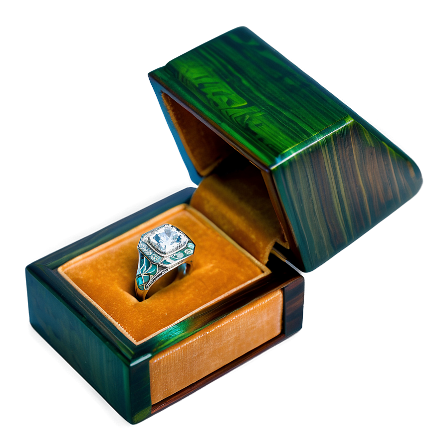 Wooden Ring Box Png 06282024 PNG image