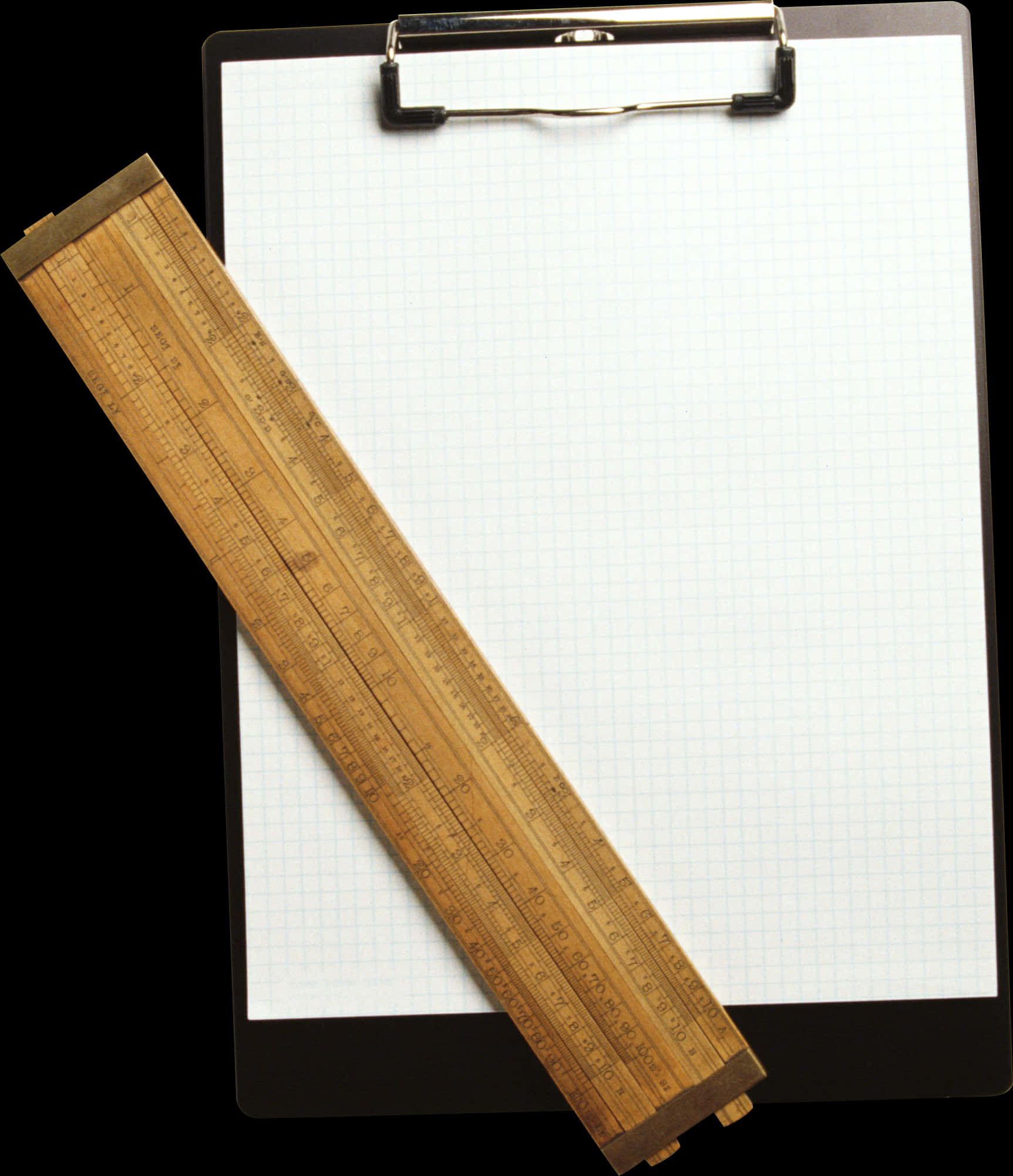 Wooden Ruleron Graph Paper Clipboard PNG image