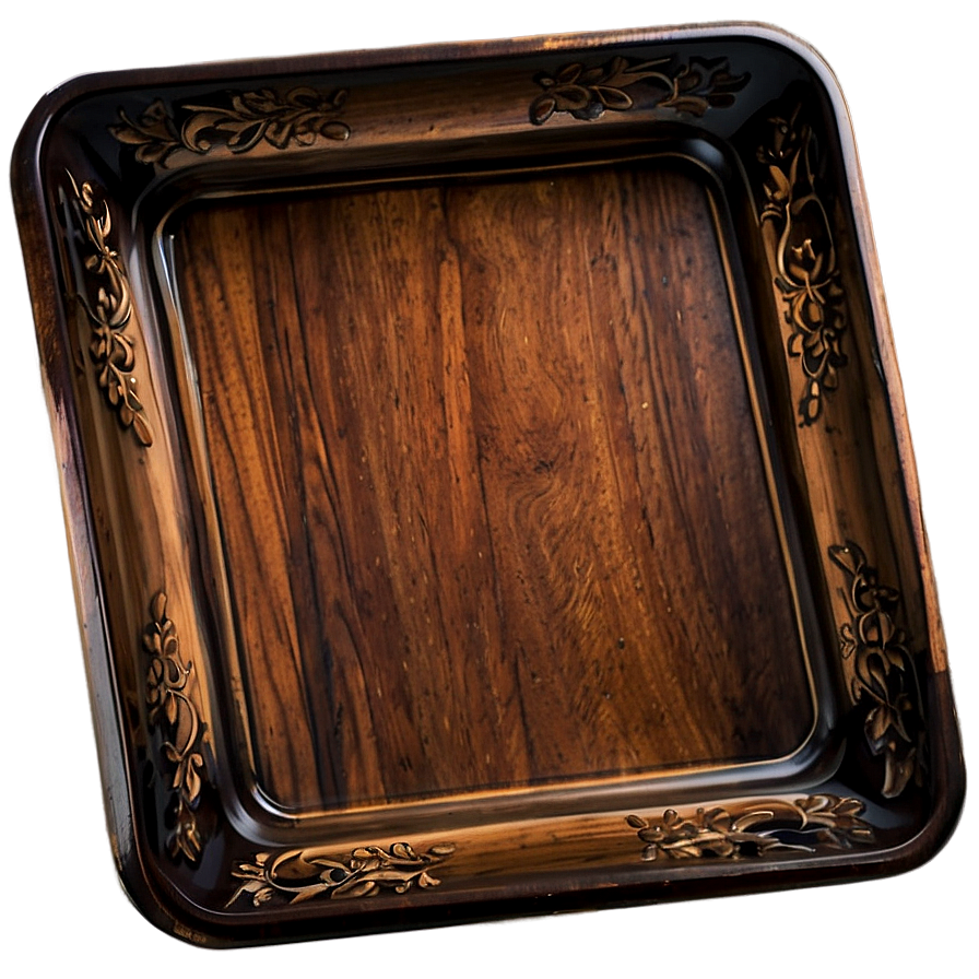 Wooden Serving Tray Png Pyl16 PNG image