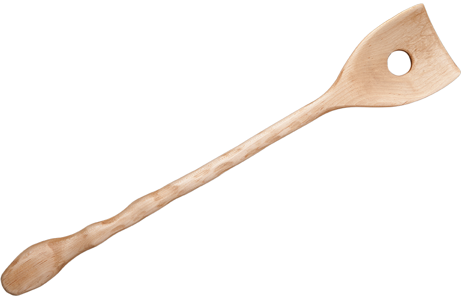 Wooden Slotted Spoon PNG image