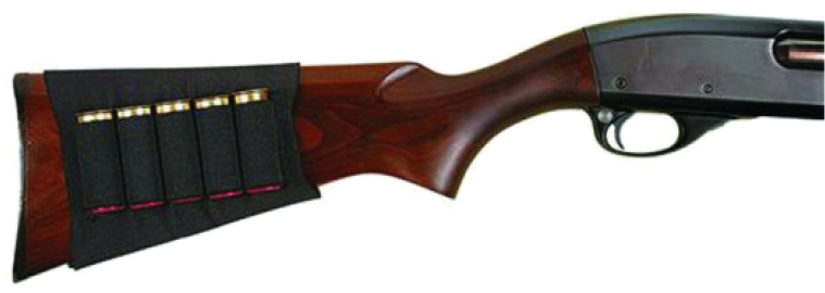 Wooden Stock Shotgunwith Ammunition PNG image