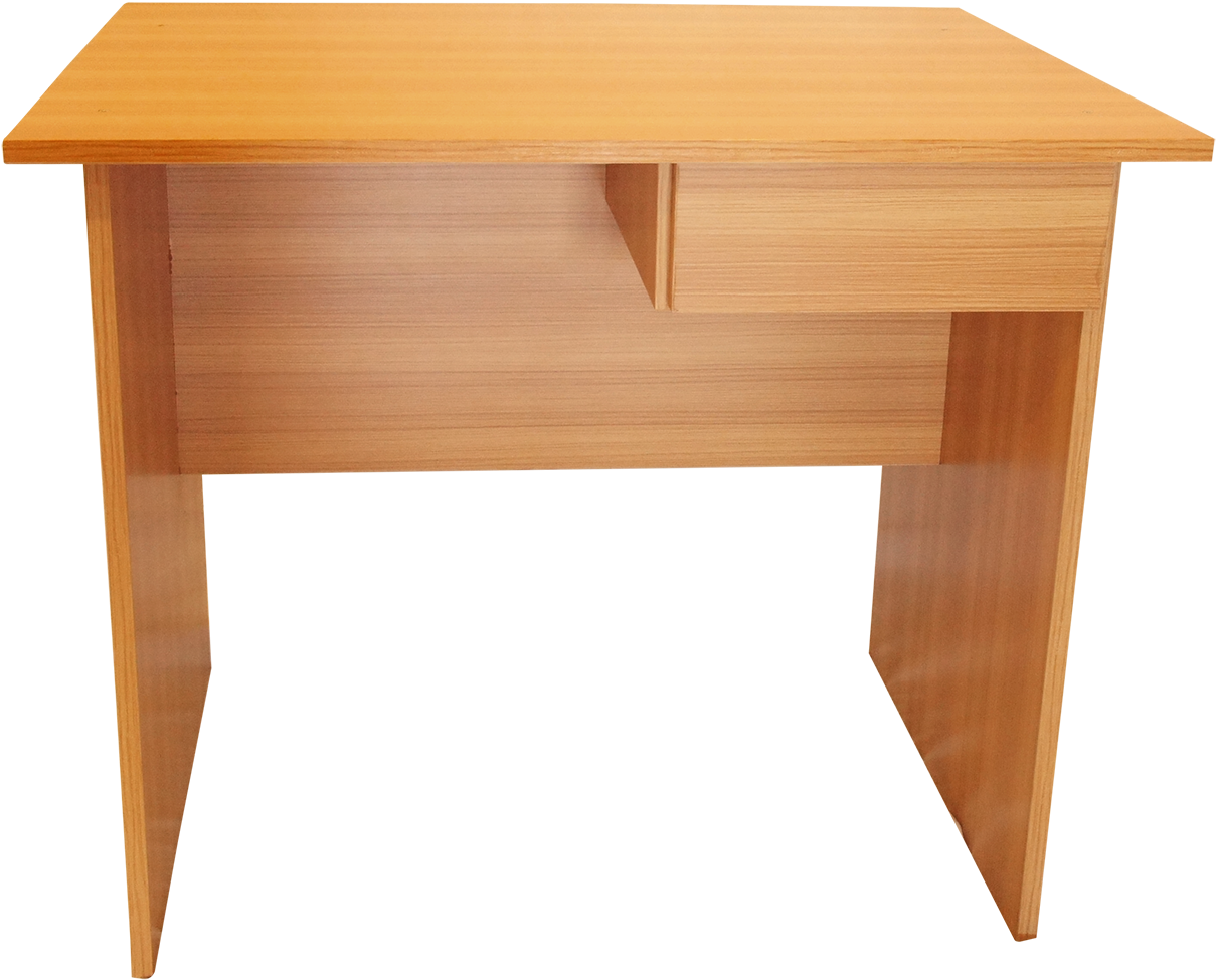 Wooden Student Desk With Drawer PNG image