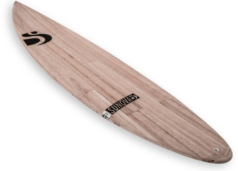 Wooden Surfboard Design PNG image
