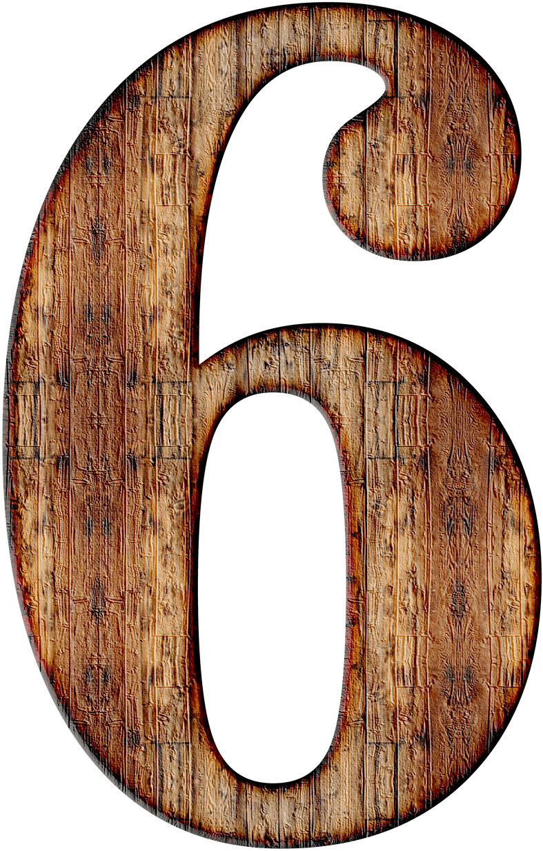 Wooden Texture Number6 PNG image