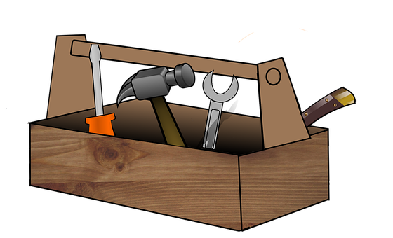 Wooden Toolboxwith Tools PNG image