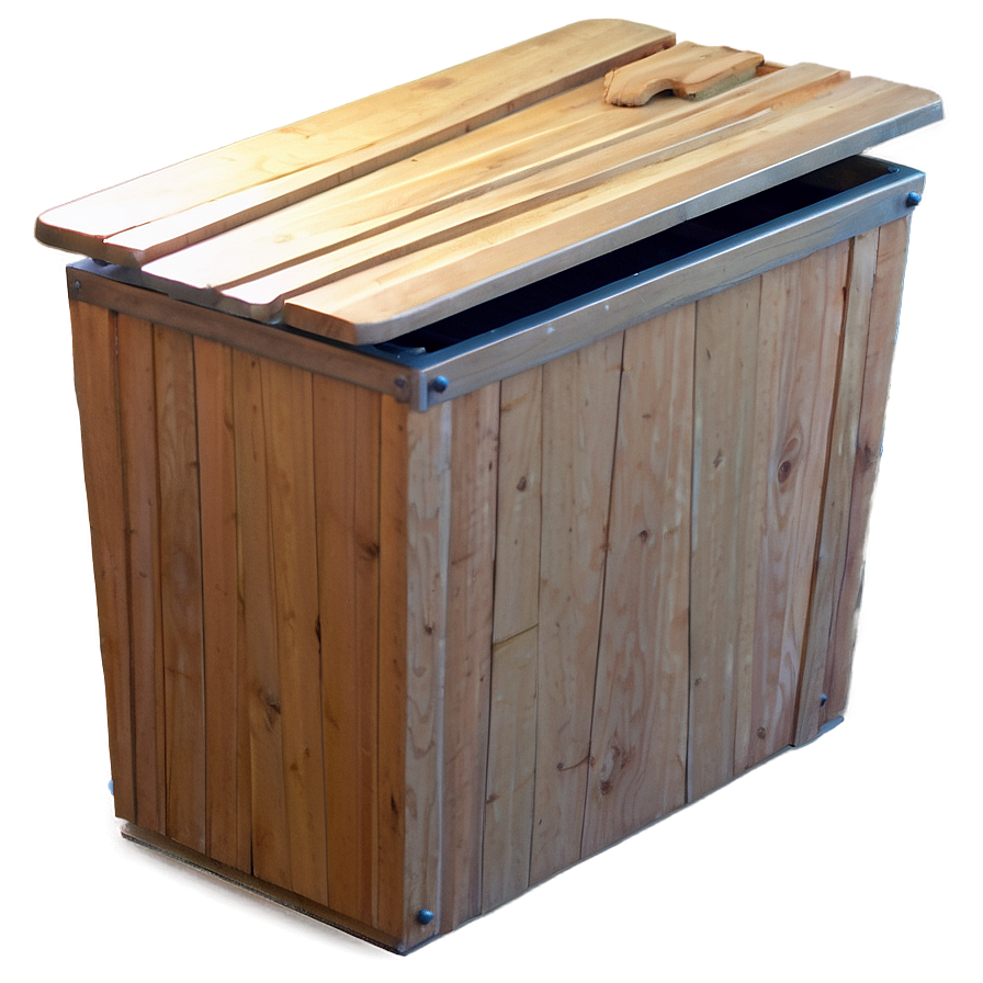 Wooden Trash Bin Draft Png Wqy PNG image