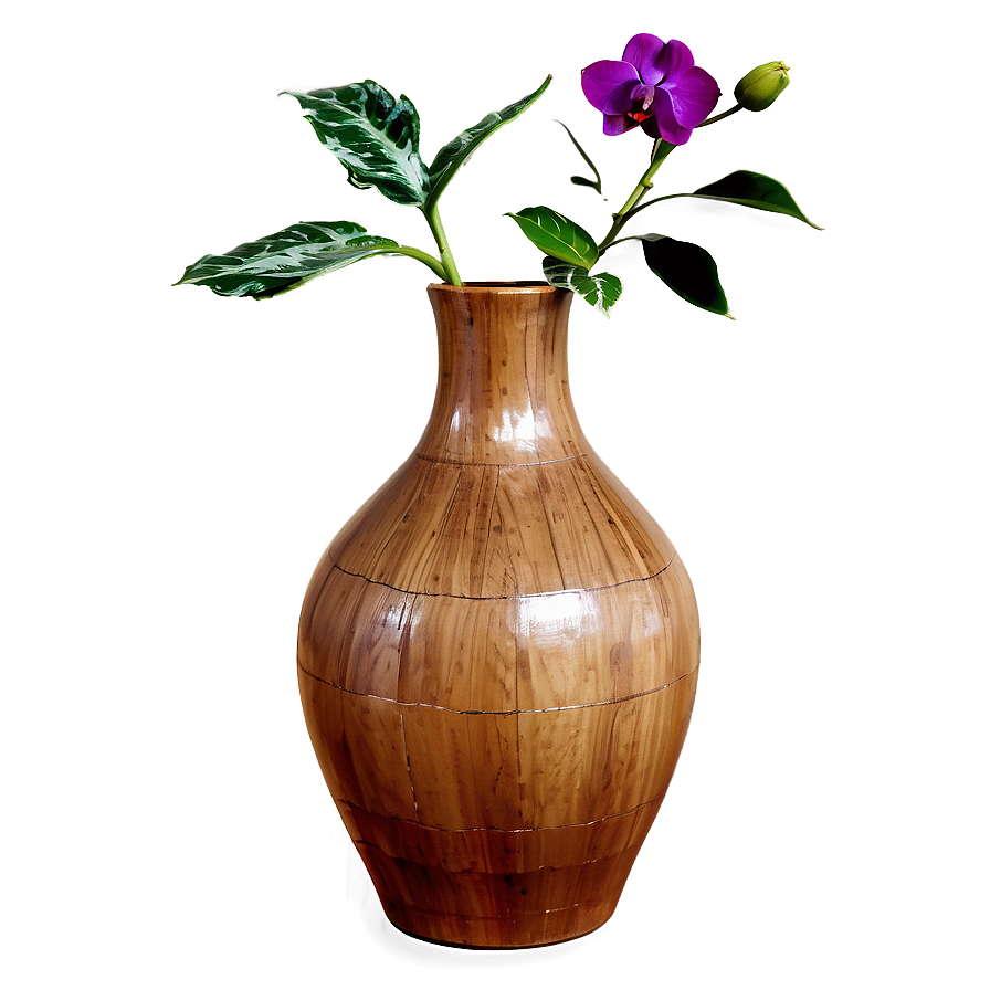 Wooden Vase Png Toq PNG image