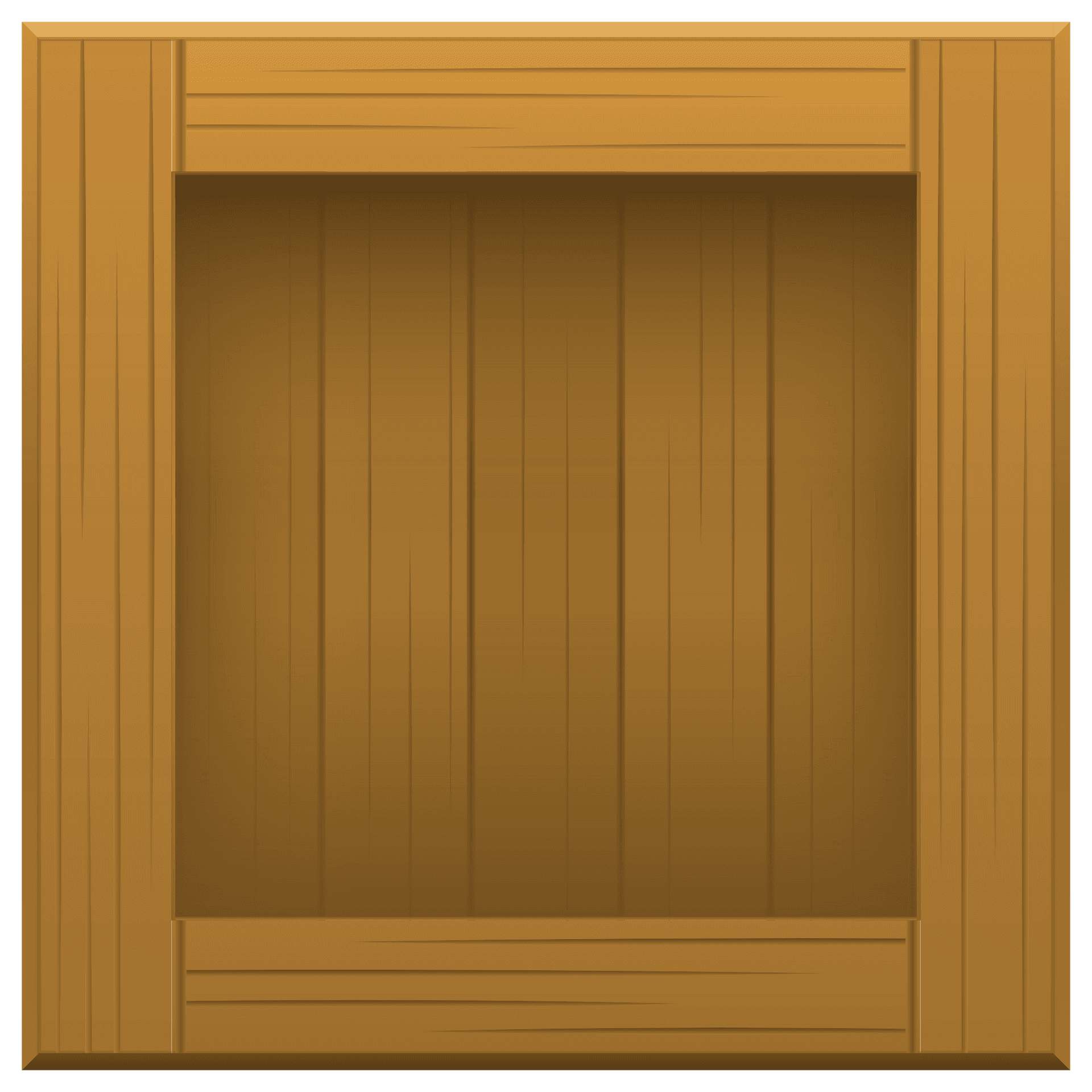 Wooden Window Frame Design PNG image
