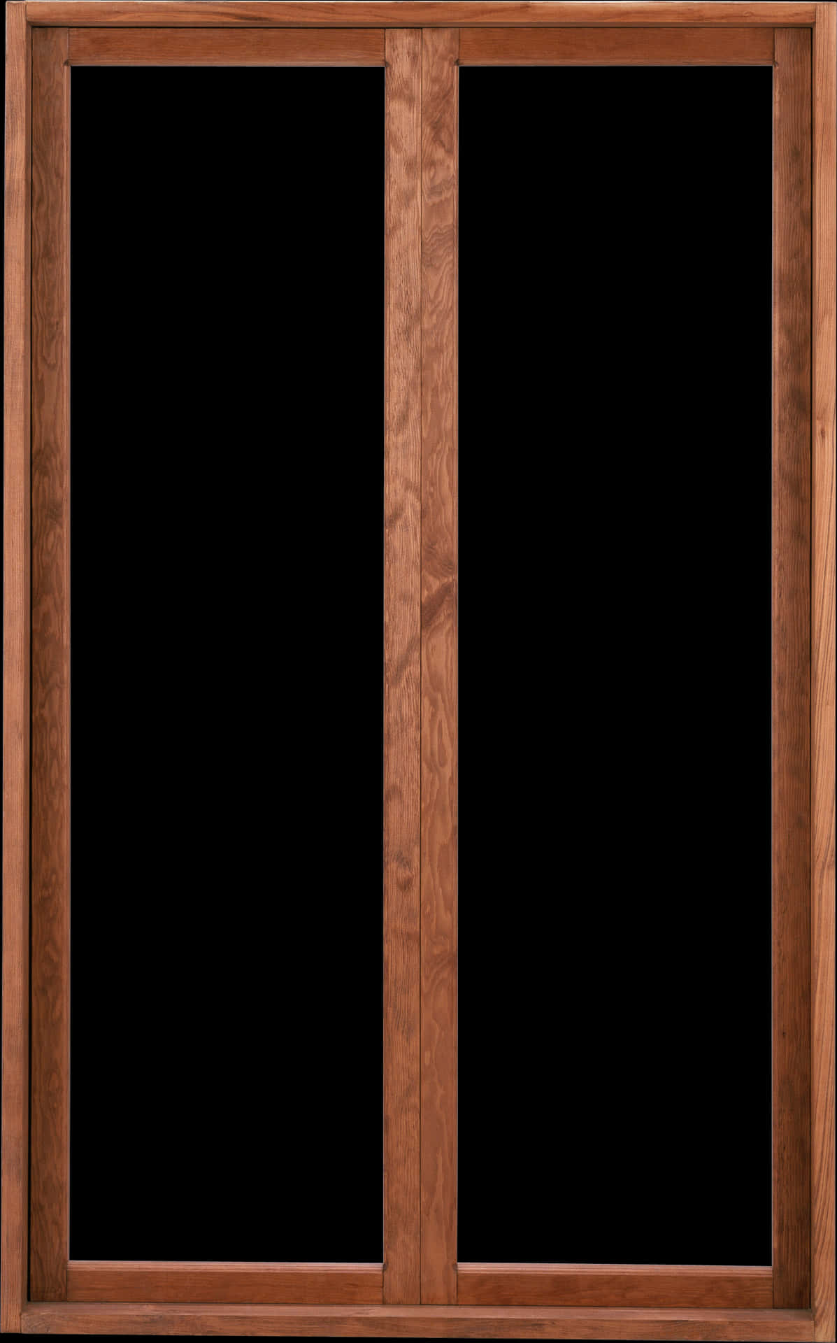 Wooden Window Frame Isolated PNG image