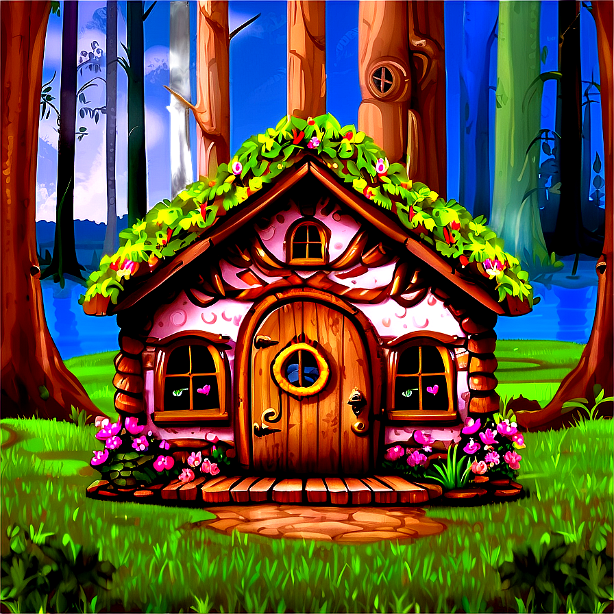 Woodland Creature Cottage Png 06272024 PNG image