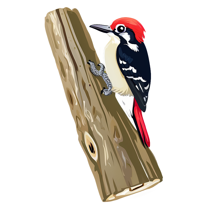 Woodpecker Bird Tree Png 05032024 PNG image