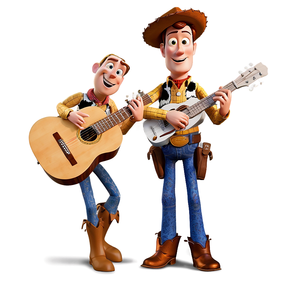 Woody With Guitar Png 05232024 PNG image