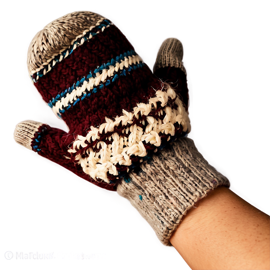 Wool Mittens Cold Weather Png 06252024 PNG image