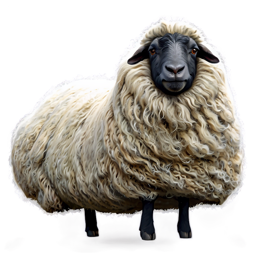 Woolly Sheep Png 05232024 PNG image