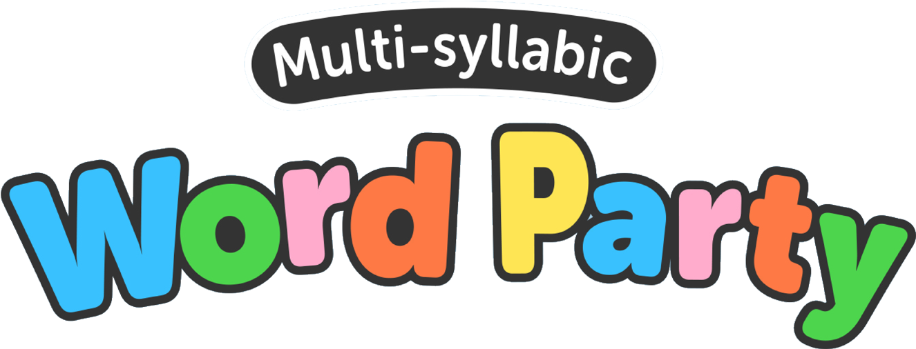 Word Party Logo Multisyllabic PNG image