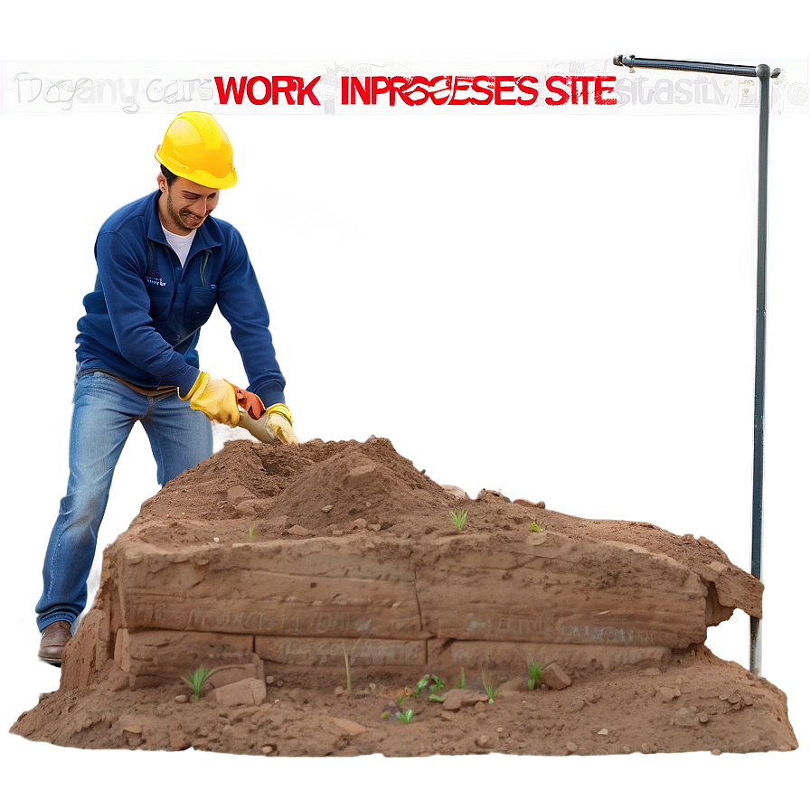 Work In Progress Excavation Site Png Qli16 PNG image