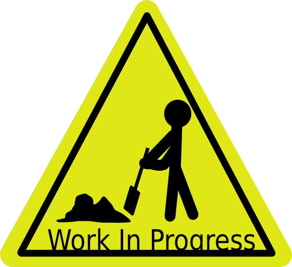 Work In Progress Sign Graphic PNG image