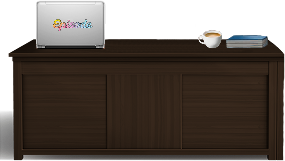 Workstationwith Episode Laptop PNG image