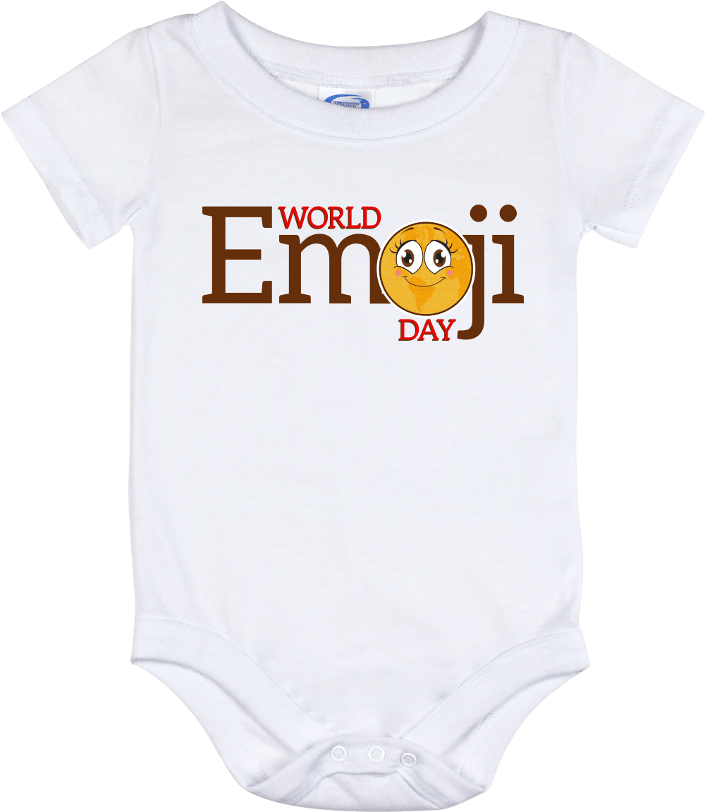 World Emoji Day Baby Onesie PNG image