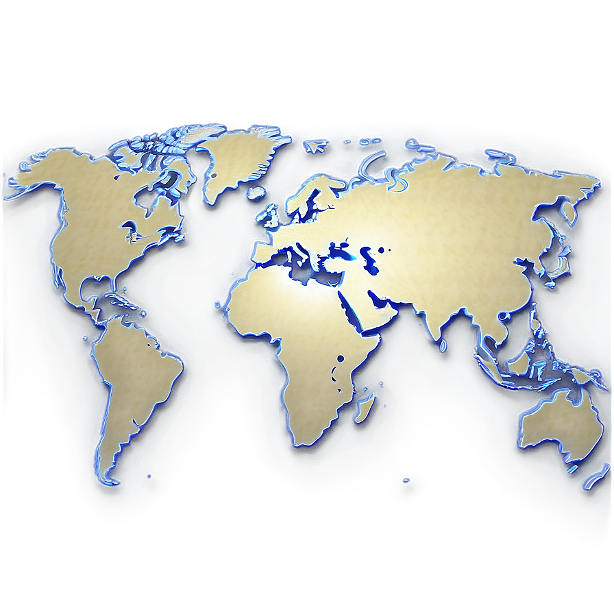 World Map A PNG image