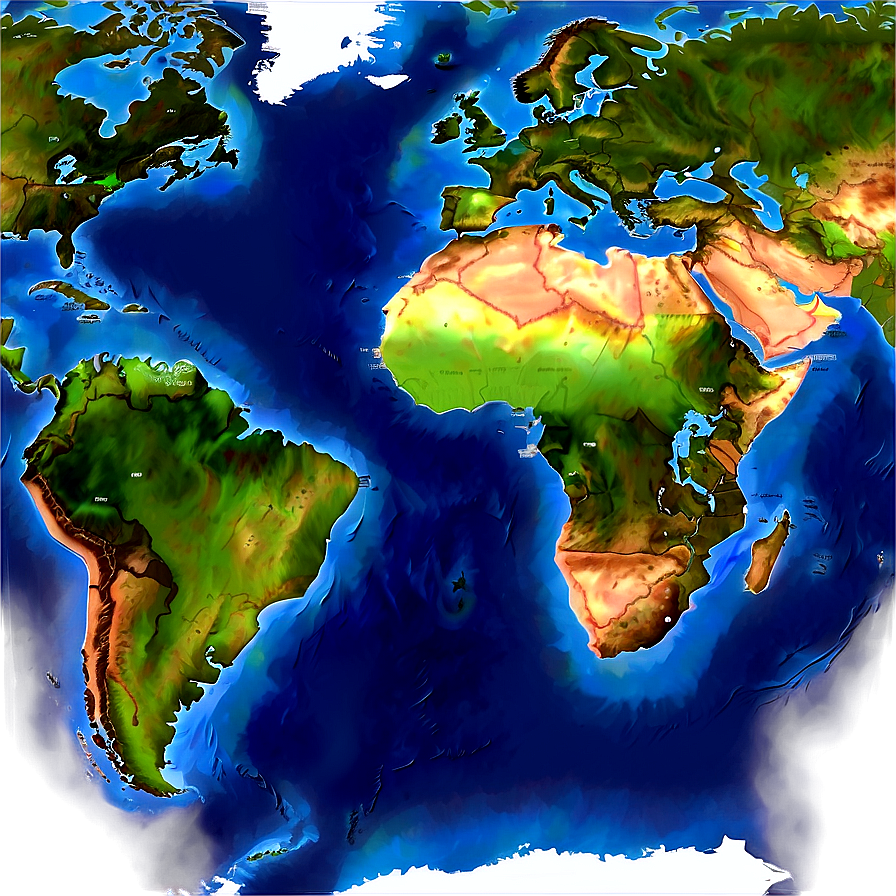 World Map C PNG image
