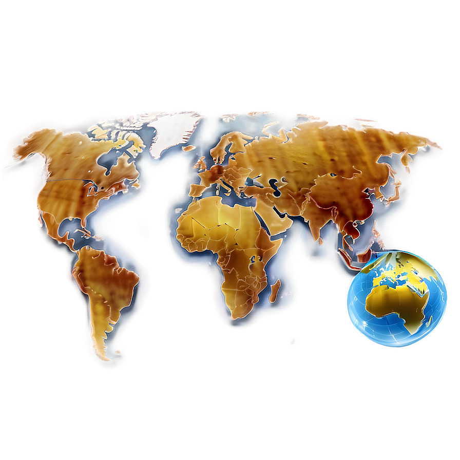 World Map D PNG image
