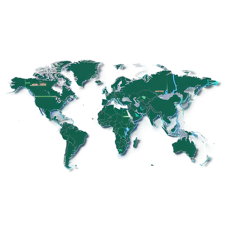 World Map For Flight Paths Png Iks PNG image