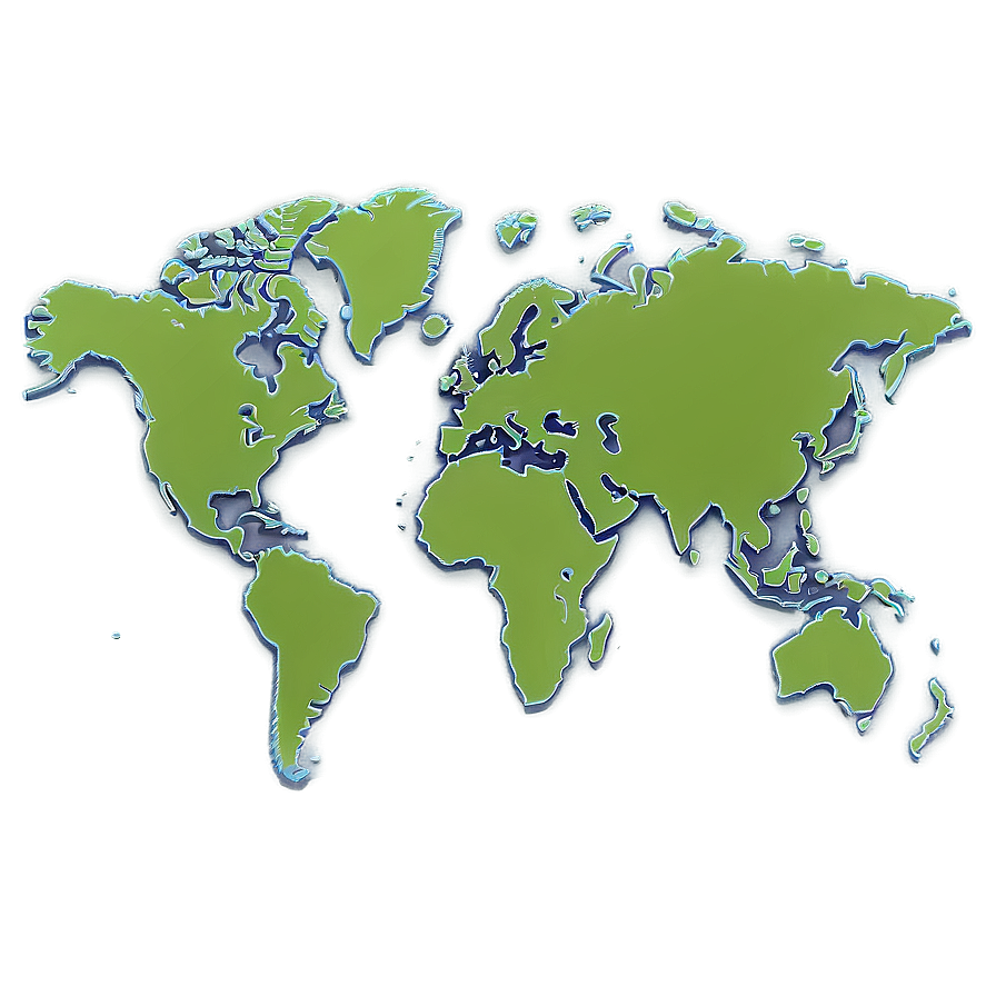 World Map Outline For Geography Png 32 PNG image