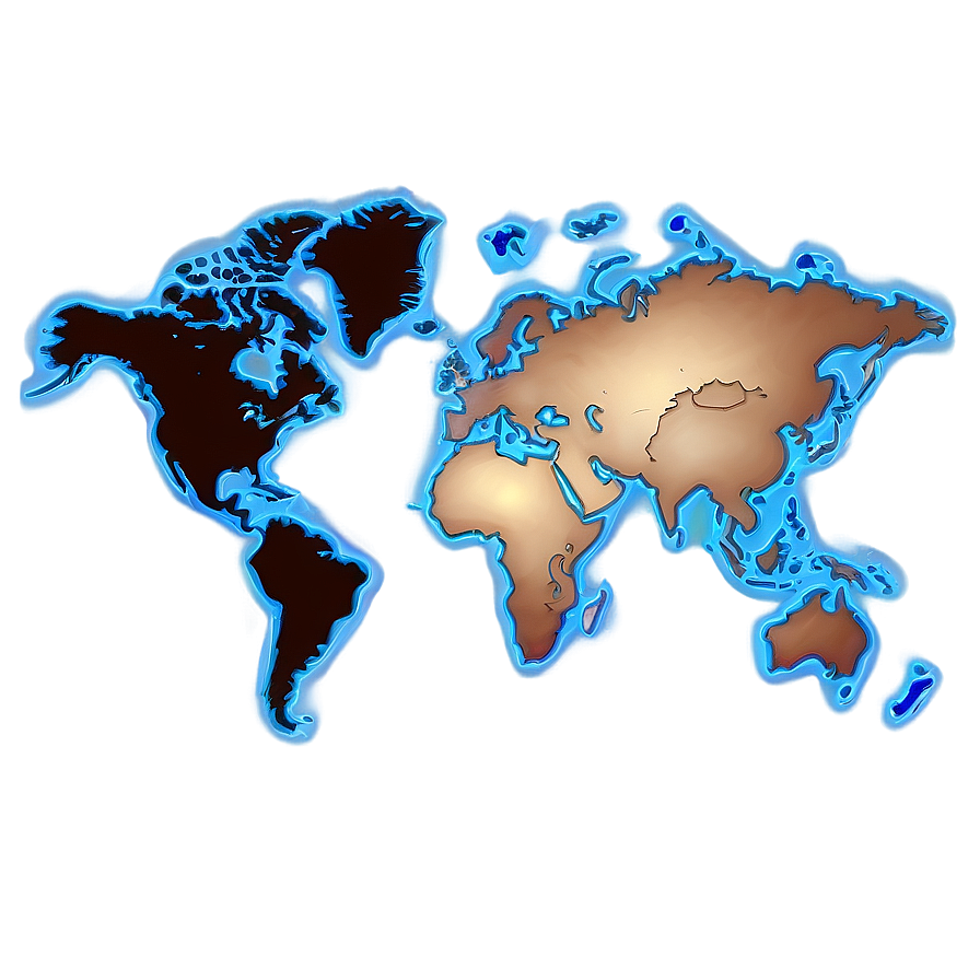 World Map Outline For Quiz Png 06262024 PNG image