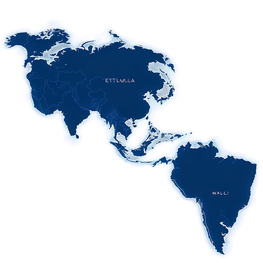 World Map Outline For Wall Art Png 06262024 PNG image