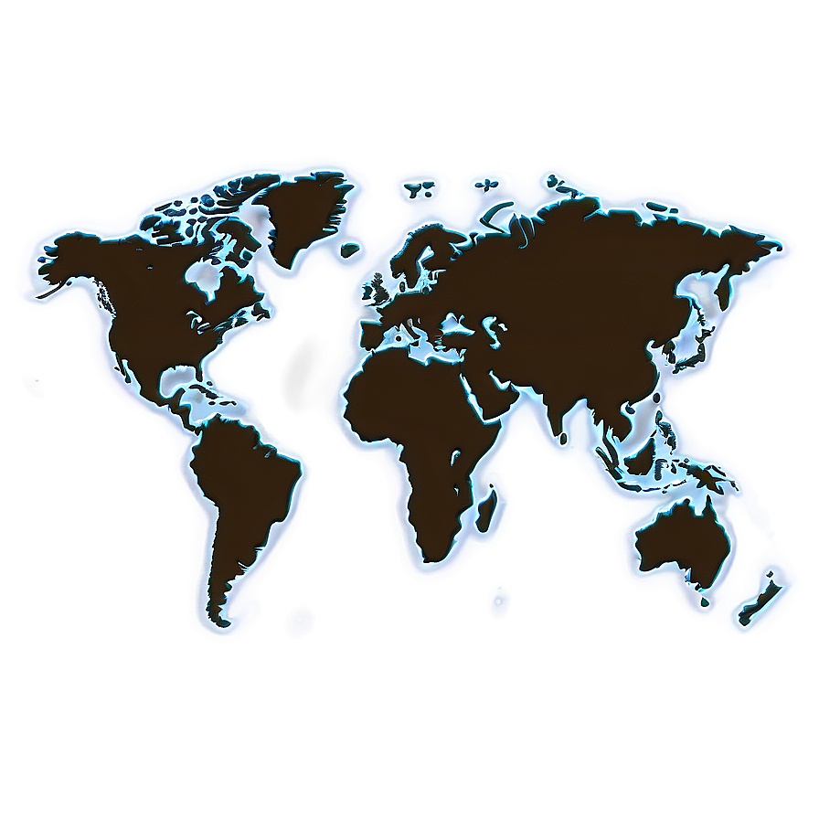 World Map Outline For Wall Art Png Mvn27 PNG image