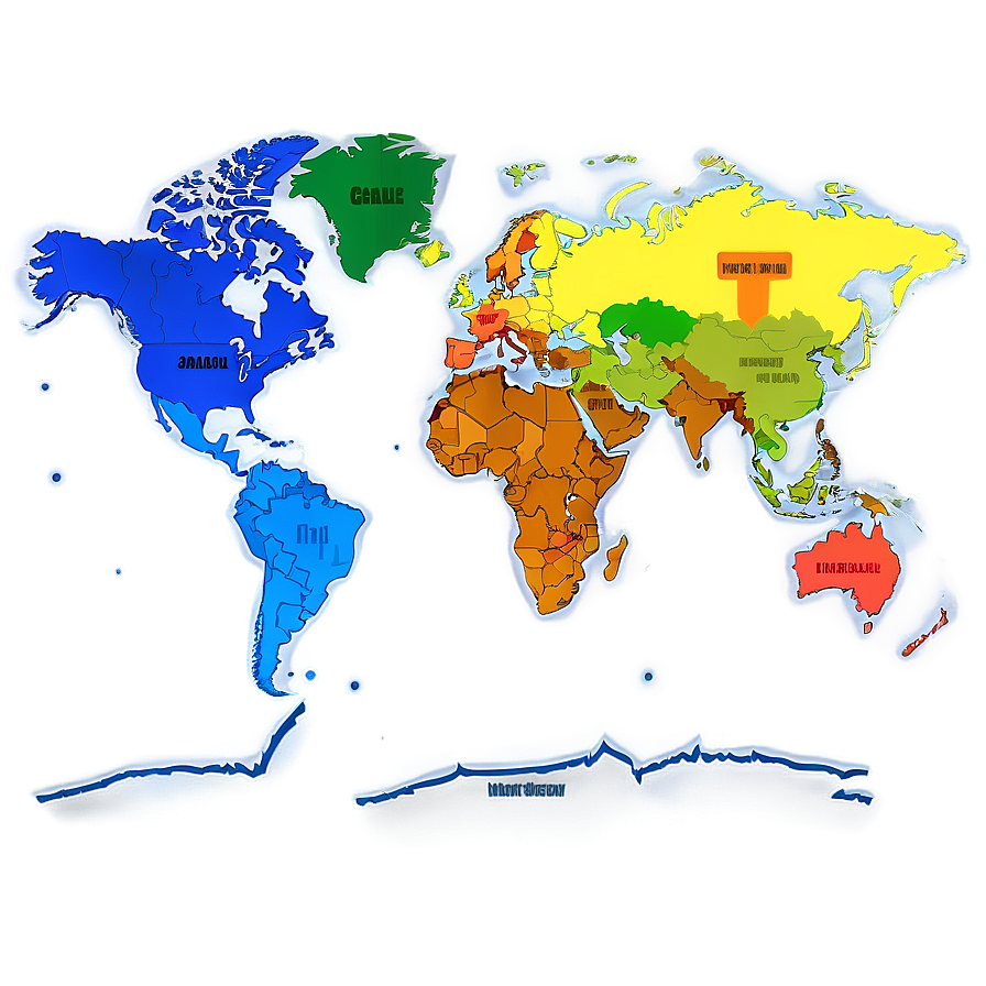 World Map Puzzle For Education Png Piq PNG image