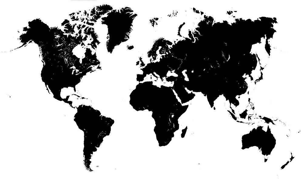 World Map Silhouette Graphic PNG image