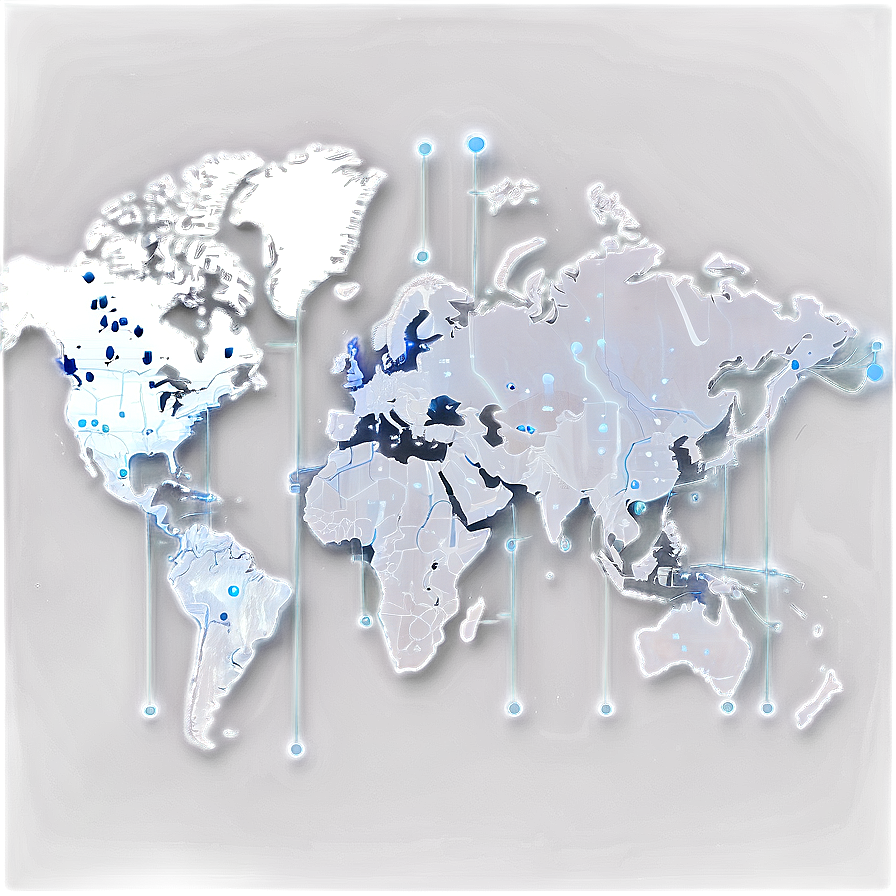 World Map Tech Connectivity Png 66 PNG image