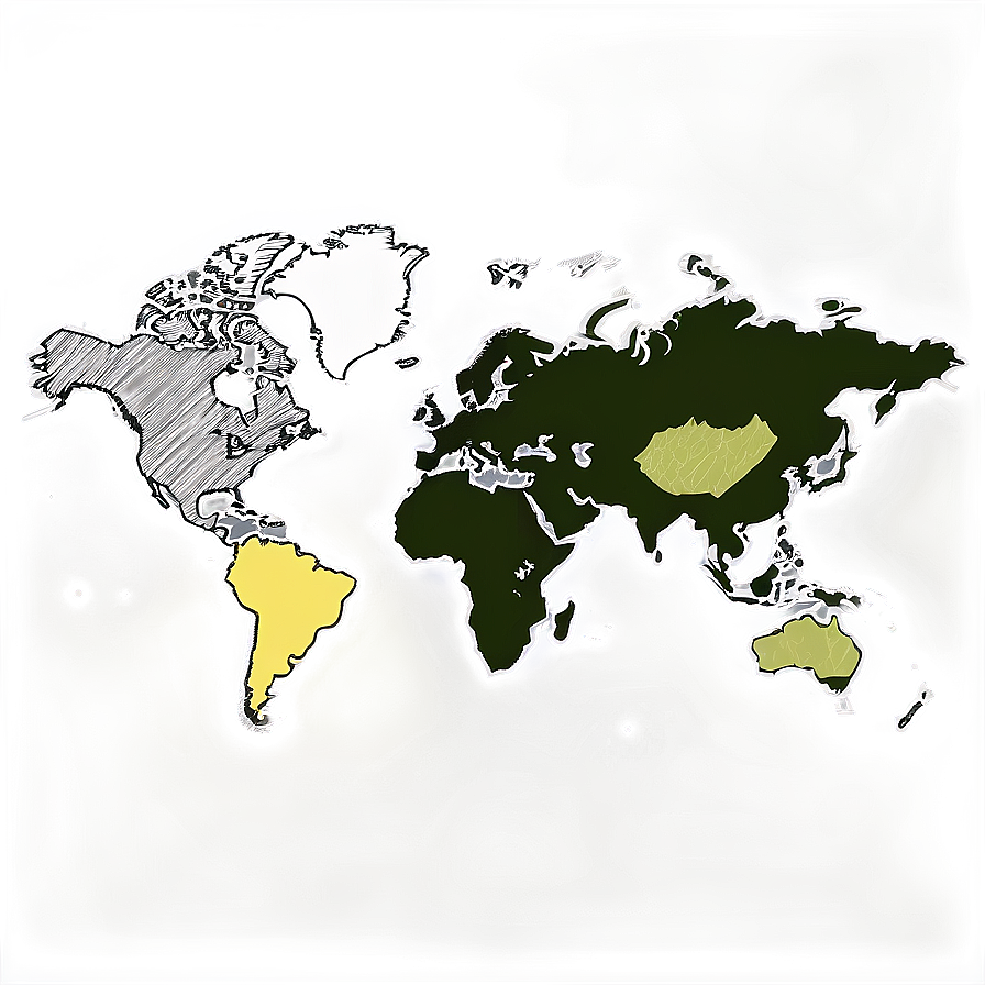 World Map Vector Black And White Png Sab PNG image