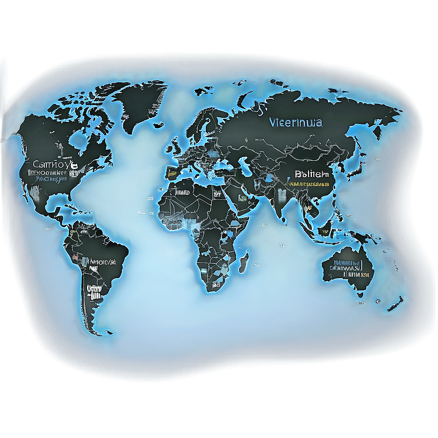 World Map Vector With Names Png 23 PNG image