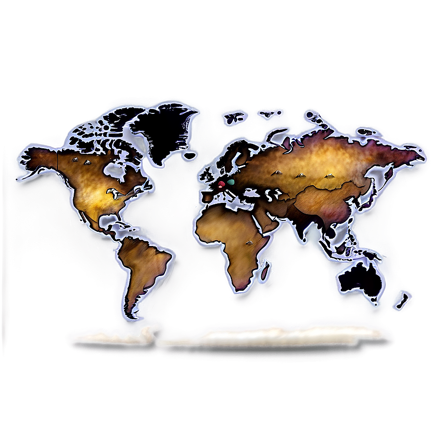 World Map With Cities Png 42 PNG image