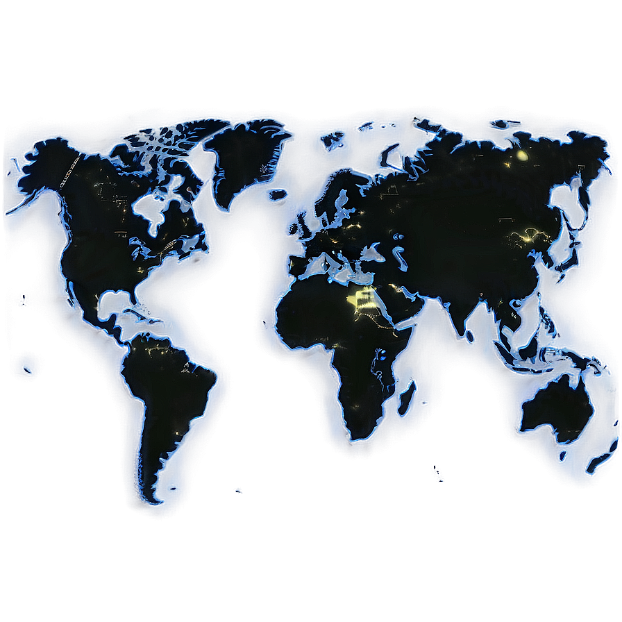 World Map With International Borders Png 06242024 PNG image