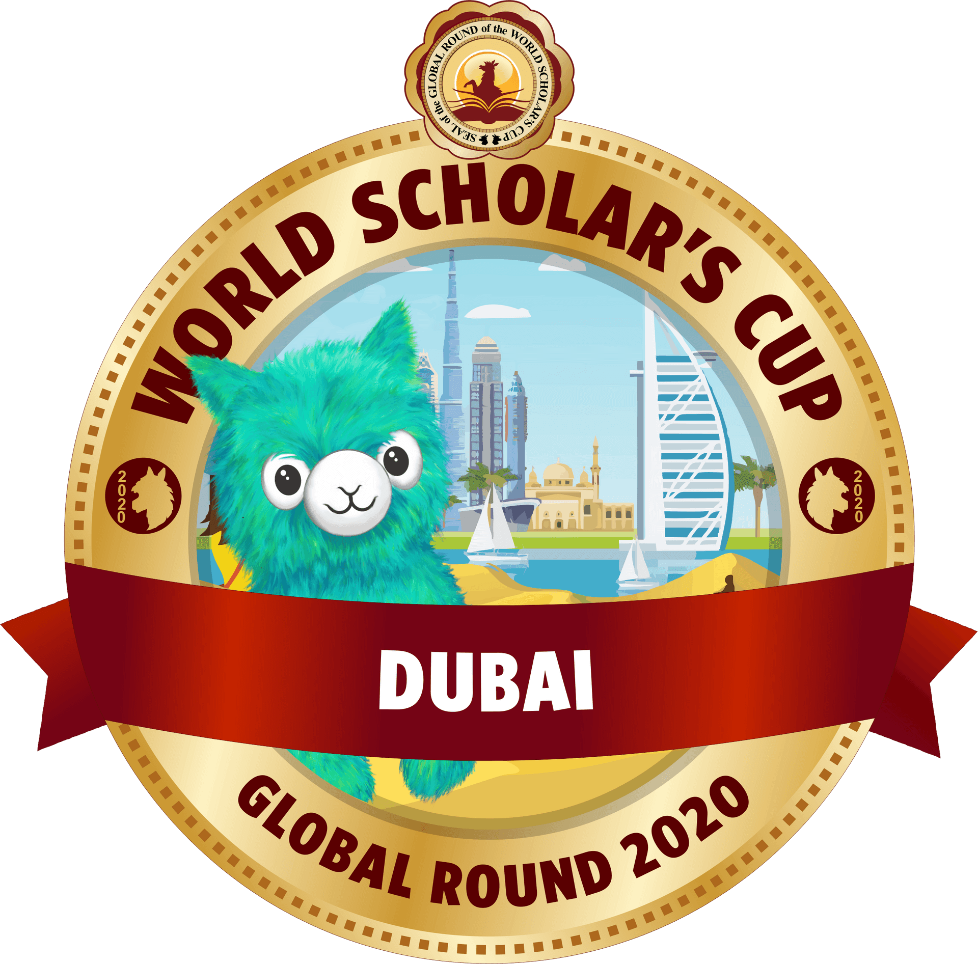 World Scholars Cup Dubai Global Round2020 Badge PNG image