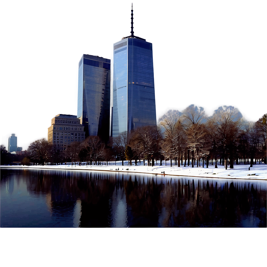 World Trade Center Winter Scene Png 06202024 PNG image