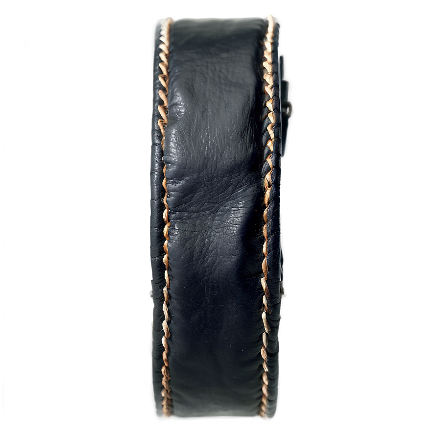 Worn Black Leather Png 06252024 PNG image