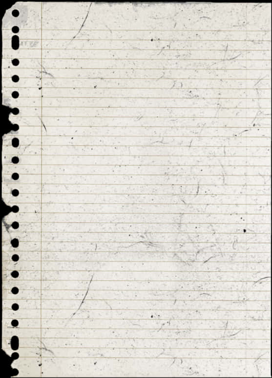 Worn Notebook Paper Texture PNG image