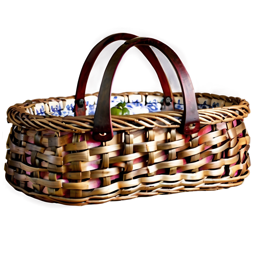 Woven Picnic Basket Png Tej PNG image