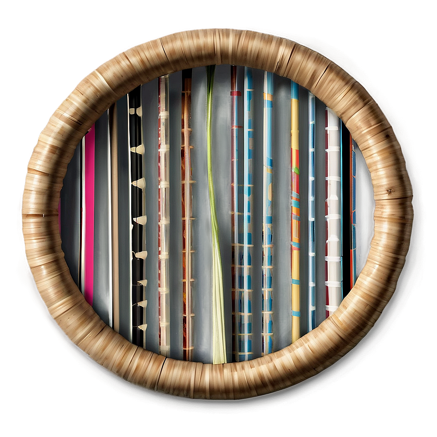 Woven Rattan Coaster Png 06252024 PNG image