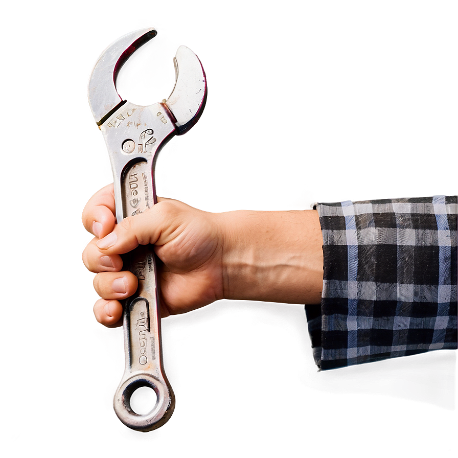 Wrench In Hand Png 4 PNG image