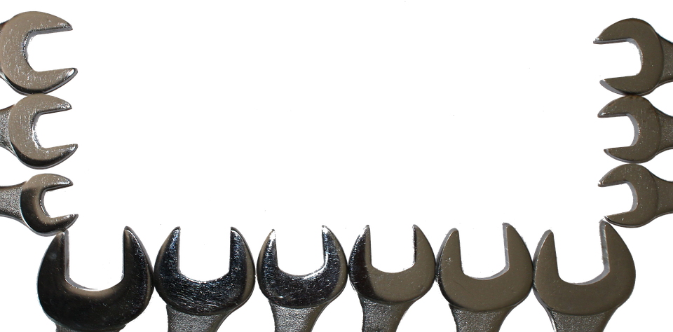 Wrenches Frame Design PNG image