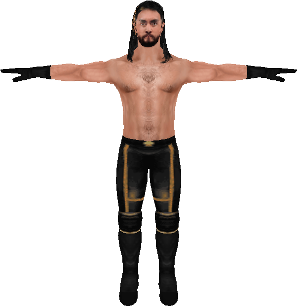 Wrestler_ Posing_ With_ Arms_ Outstretched PNG image